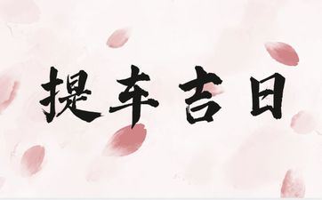 2025年阴历六月廿三是提车好日子吗