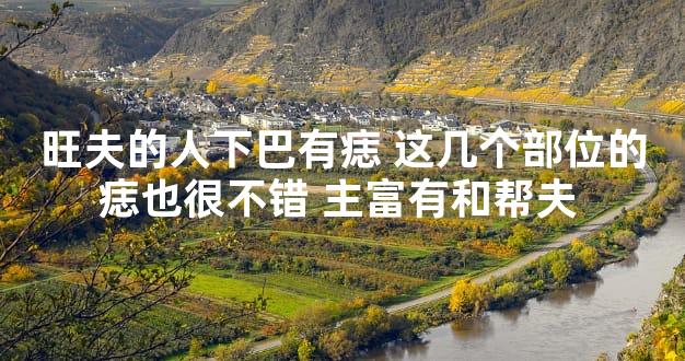 旺夫的人下巴有痣 这几个部位的痣也很不错 主富有和帮夫