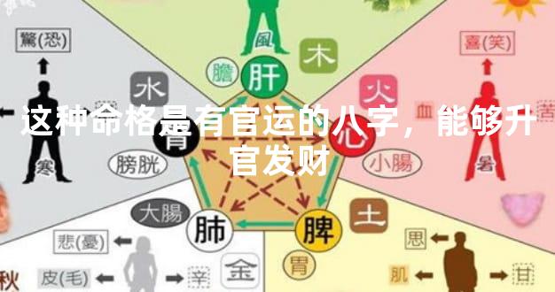 这种命格是有官运的八字，能够升官发财